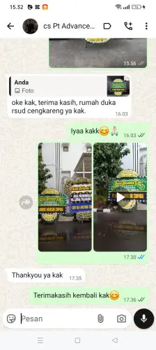 Testimonial Papan Bunga Pernikahan rancaekek wetan