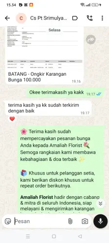 Testimonial Papan Bunga rancaekek wetan